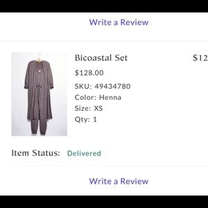 Free People Bicoastal Set in Henna